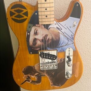 Morgan wallen signed Custom Graphic Electric Guitar
